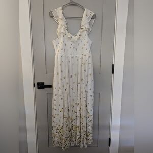 Torrid white and yellow dress